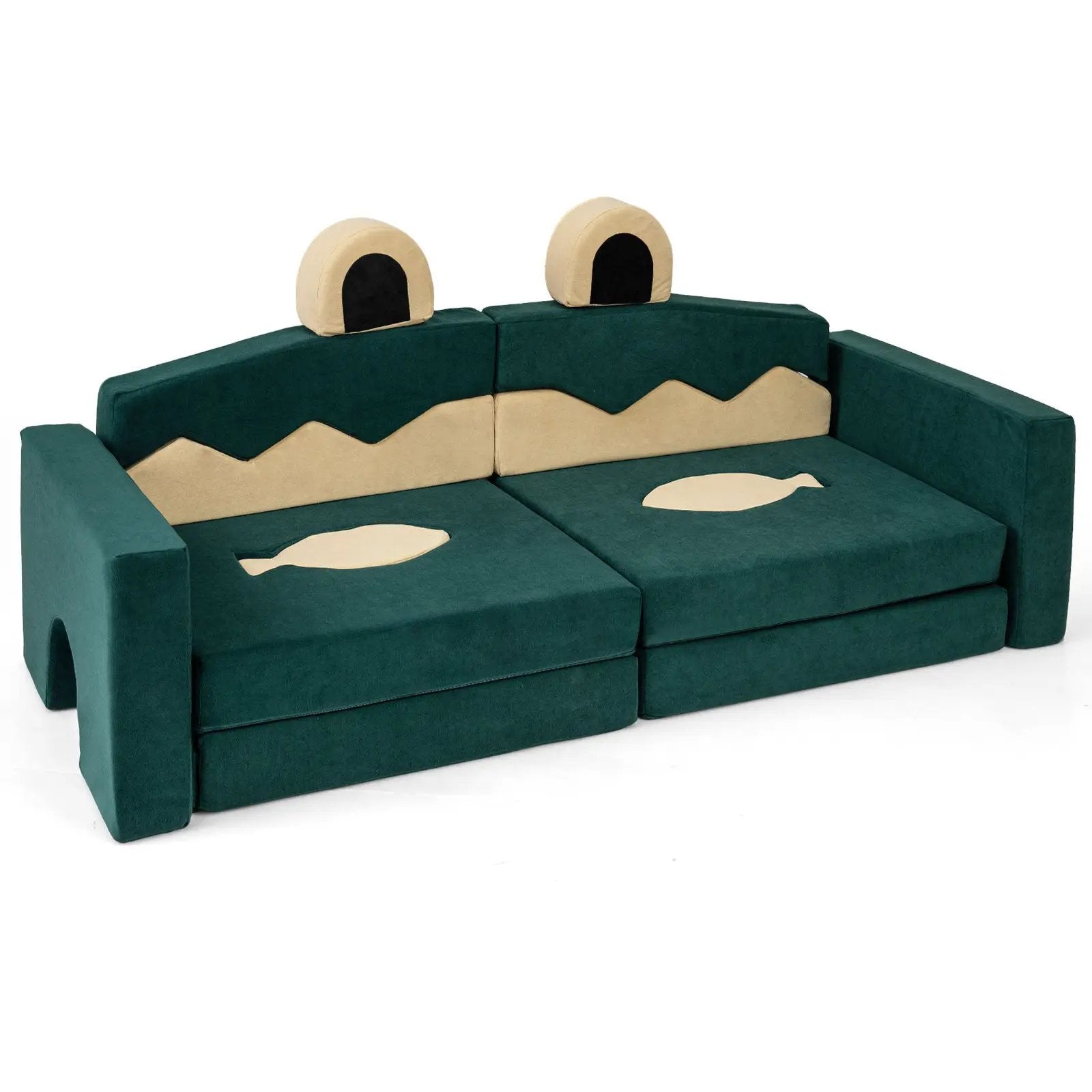 17 Pieces Modular Kids Play Couch for Inspiring Creativity by DirectDeals