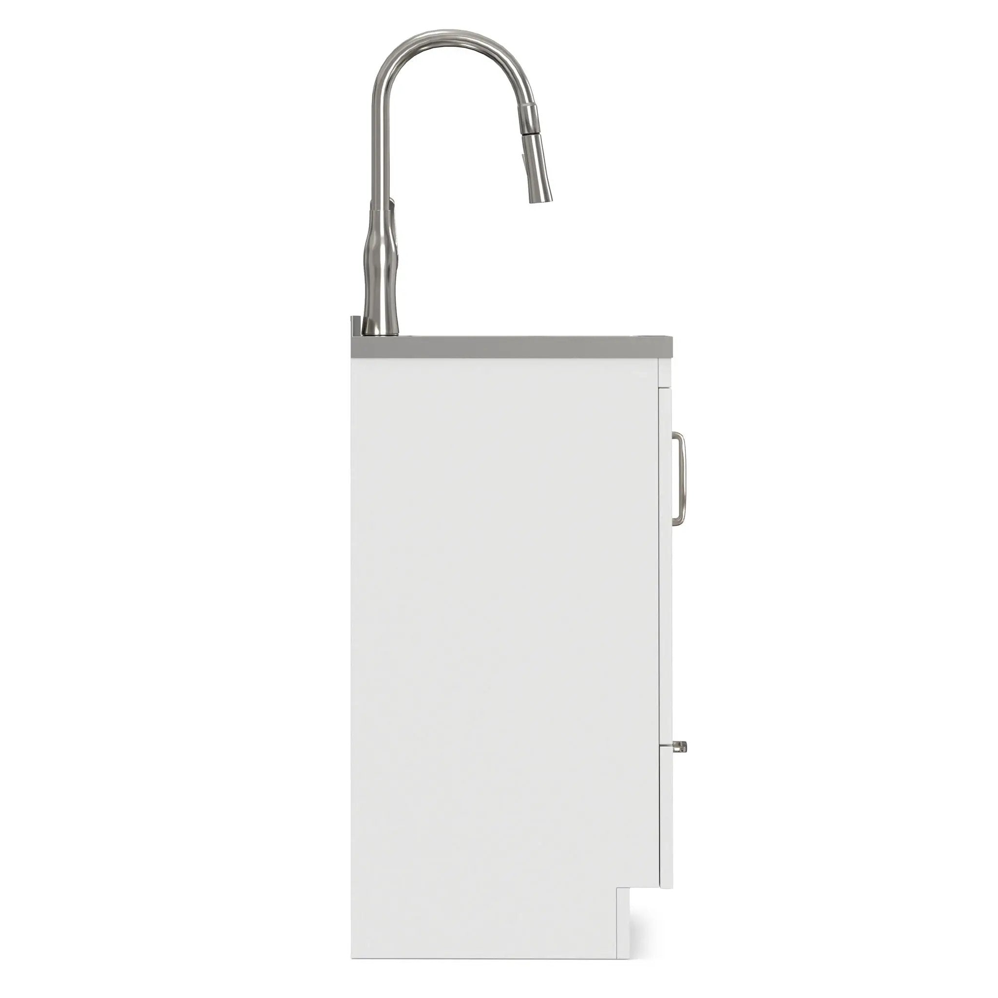 Reed - Deluxe Laundry Cabinet With Pull-Out Faucet And Stainless Steel Sink by Unique Piece Furniture