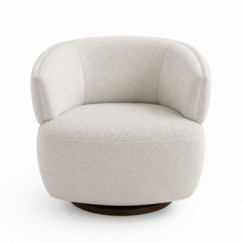 Swivel Barrel Accent Oversized Club Chair by HouseOfZazla