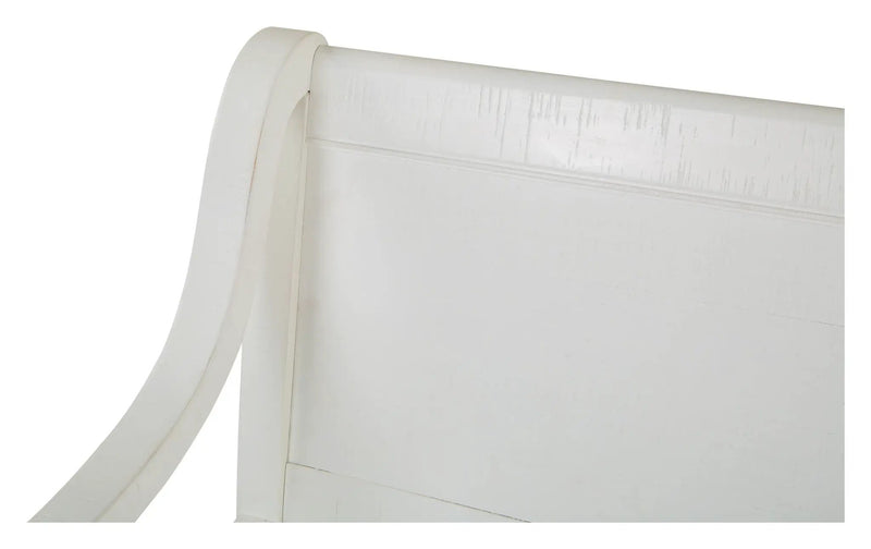 Heron Cove - Bench With Back - Chalk White by Unique Piece Furniture