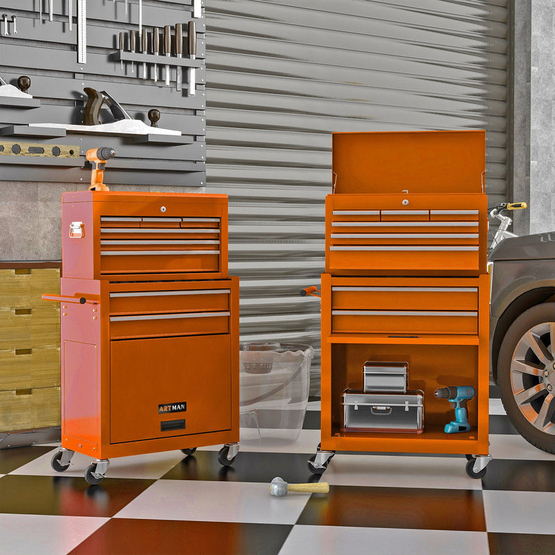 High Capacity Rolling Tool Chest With Wheels And Drawers, Storage Cabinet by HouseOfZazla