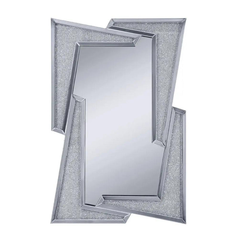 Noralie - 47" Accent Mirror - Mirrored & Faux Diamonds by Unique Piece Furniture