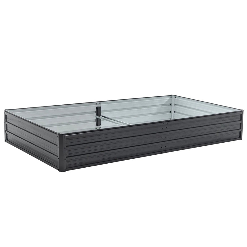 Galvanized Raised Garden Beds Outdoor 8×4×1 ft Planter by HouseOfZazla