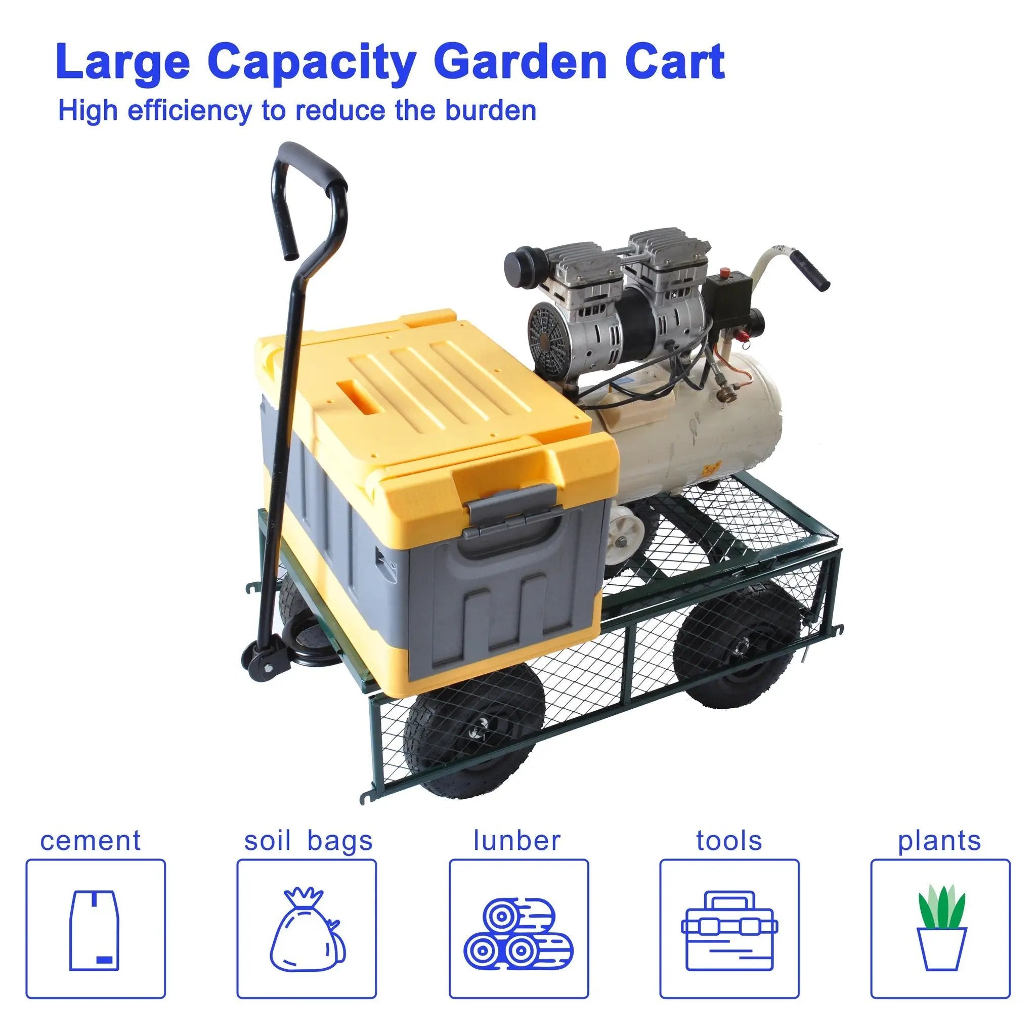 Wagon Cart Garden Cart Trucks in Green by HouseOfZazla