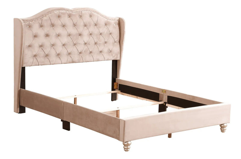 Upholstered Bed Transitional by Unique Piece Furniture