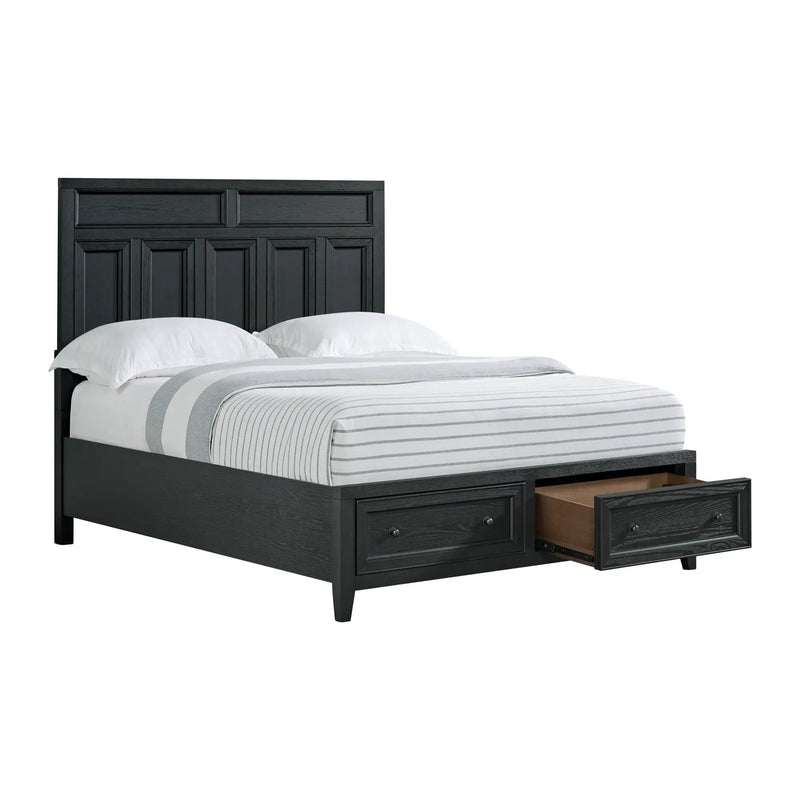 Storage Bed With Panel Headboard And Spacious Footboard Drawers by HouseOfZazla