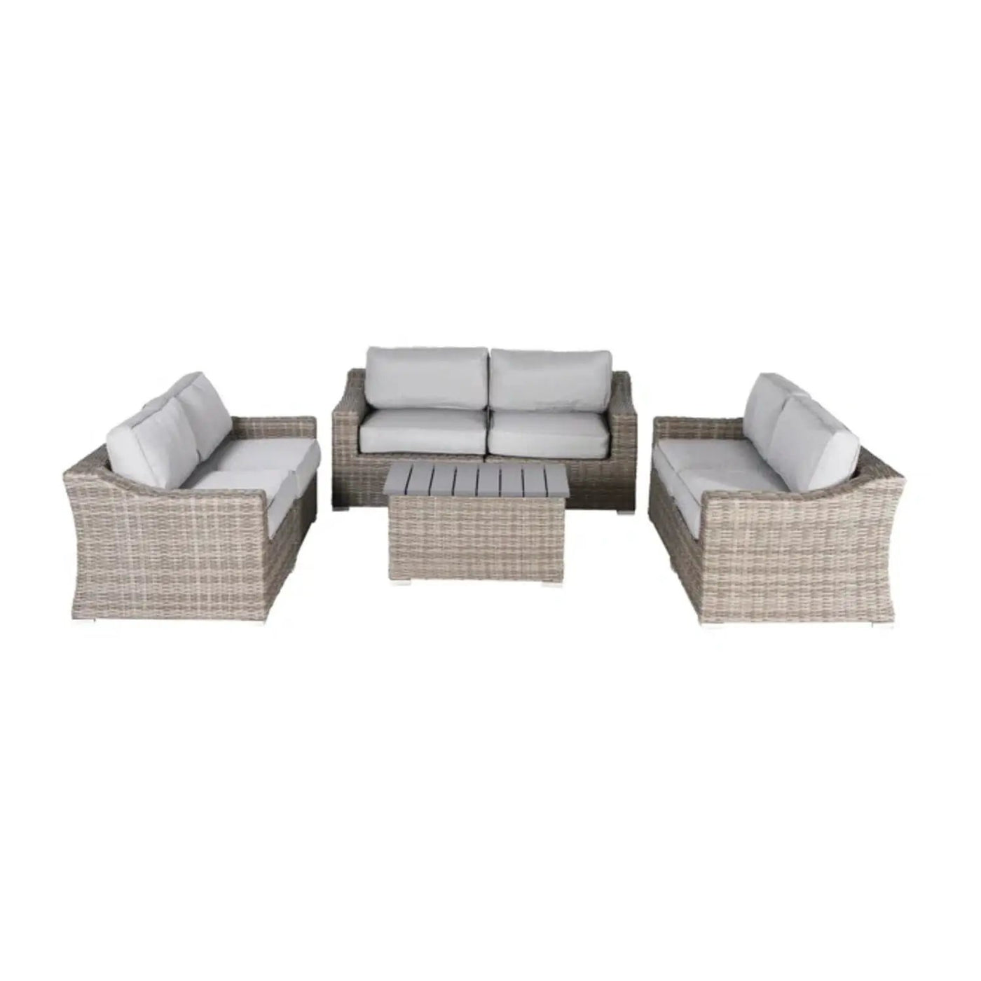 Stylish Sofa Seating Group With Cushions Perfect For Outdoor Gatherings by HouseOfZazla