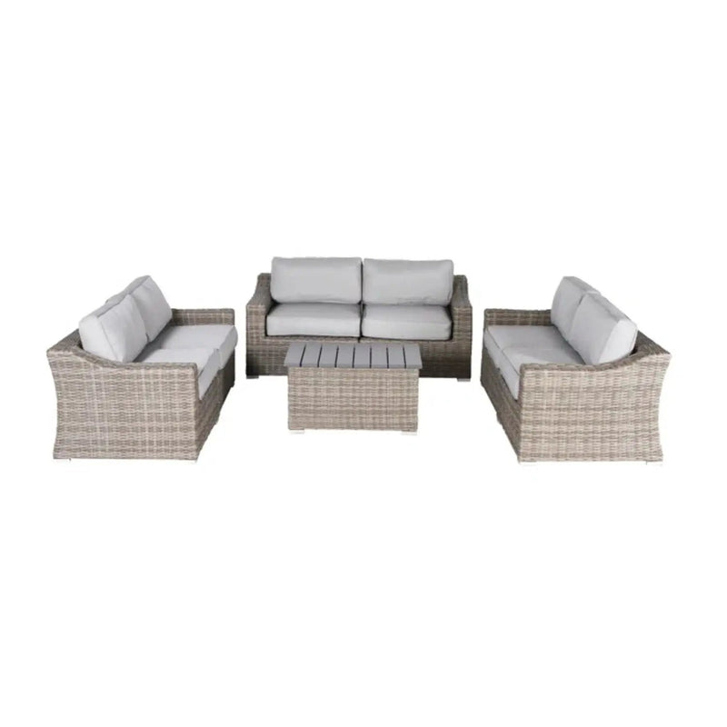 Stylish Sofa Seating Group With Cushions Perfect For Outdoor Gatherings by HouseOfZazla