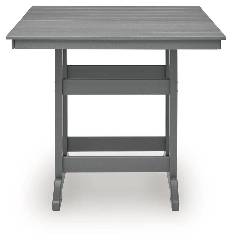 Sanctuary Beach - Square Counter Table With Umbrella Option - Dark Gray by Unique Piece Furniture