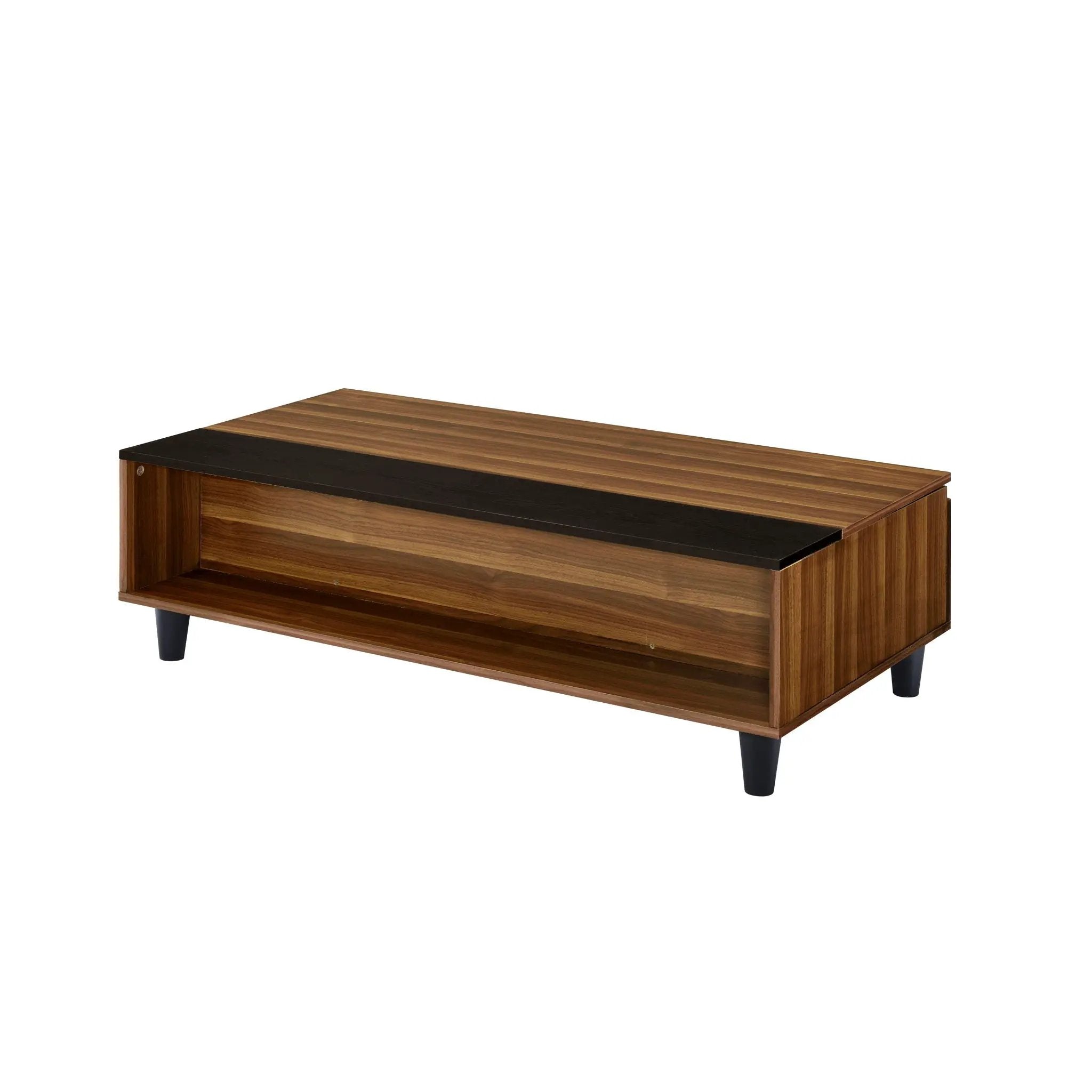 Avala - Coffee Table With Lift Top - Walnut / Black by Unique Piece Furniture