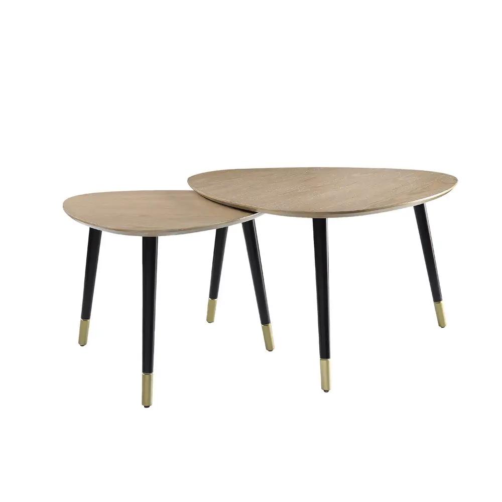 Allison - Nesting Table Set - Natural & Black by Unique Piece Furniture