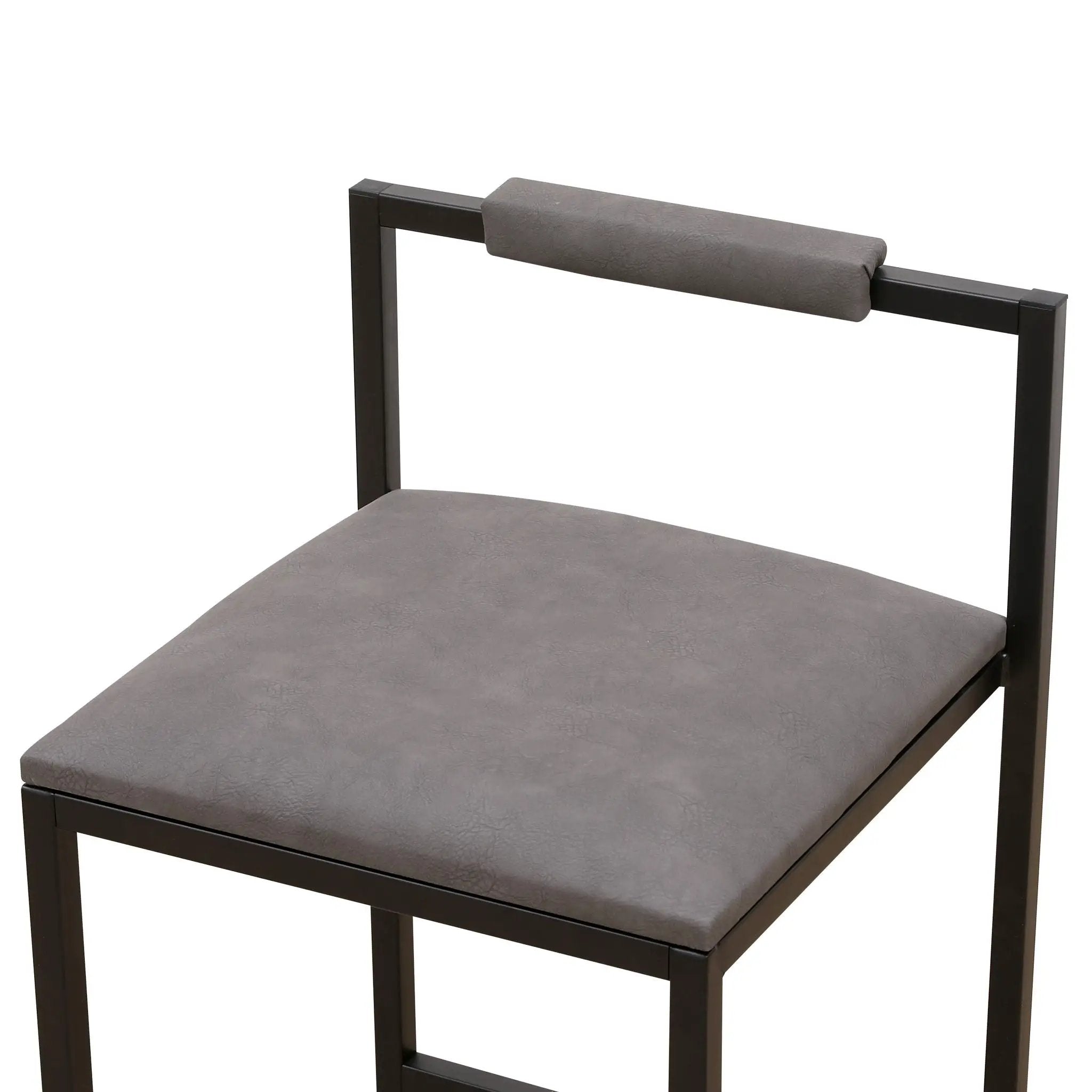 Elegant Bar Stool Set With Backrest And Footrest, Counter Height (Set of 2) by HouseOfZazla
