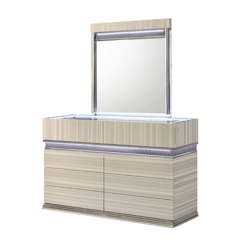 Leonor - 6 Drawer Dresser - Gray by HouseOfZazla