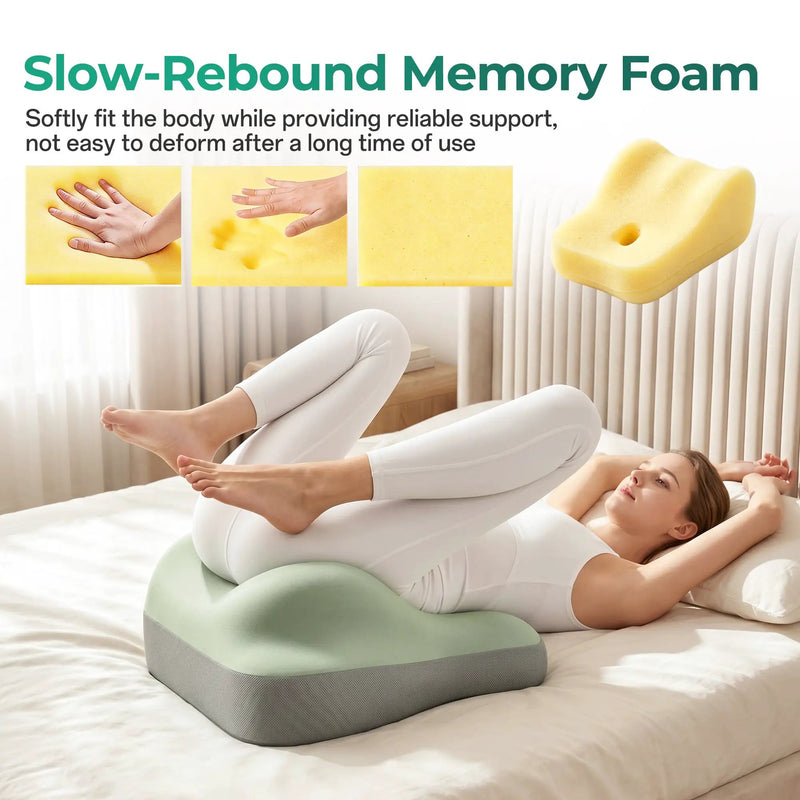 27° Ergonomic Memory Foam Support Pillow for Couples by HouseOfZazla