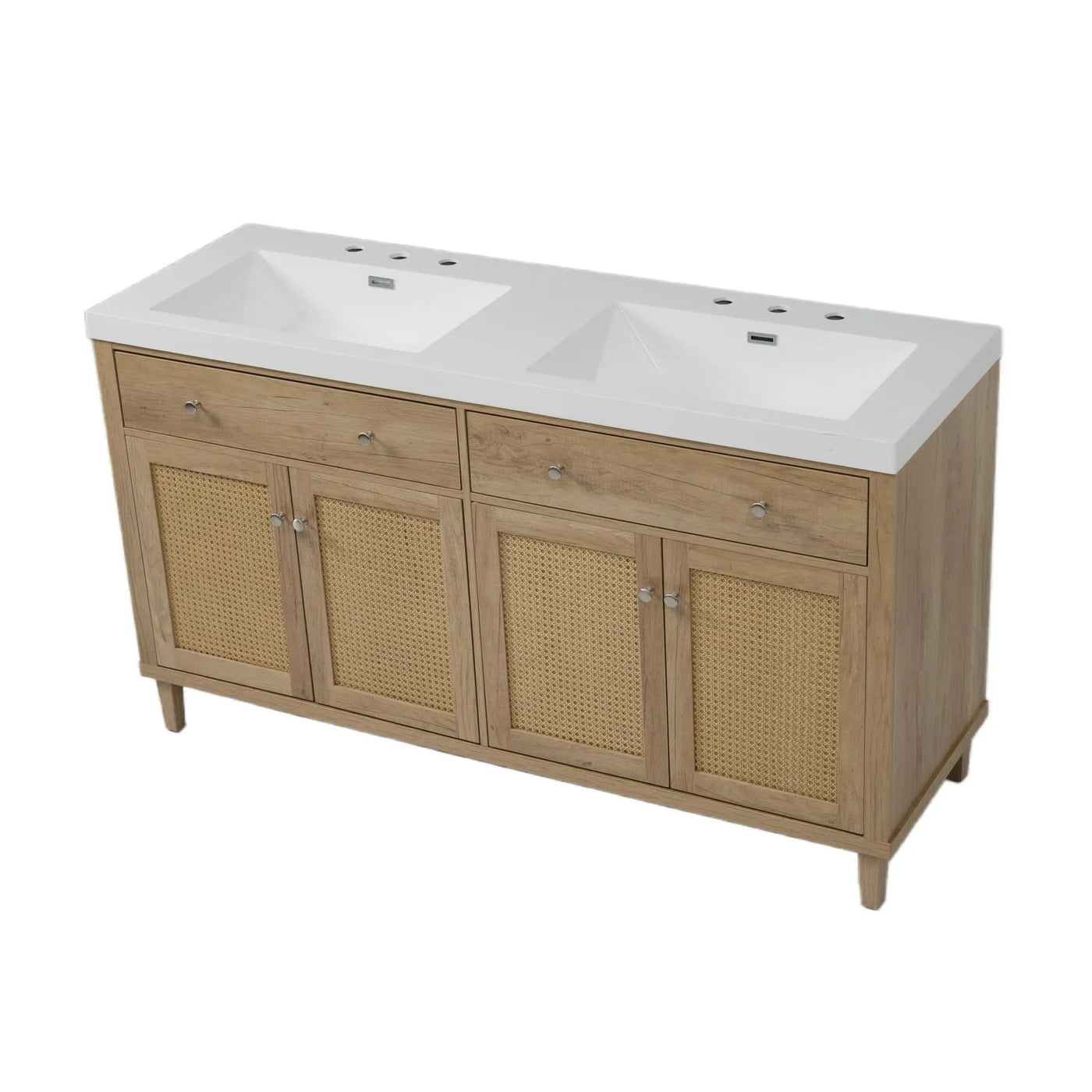 Bathroom Vanity With Double Sink, Large Storage Space by HouseOfZazla