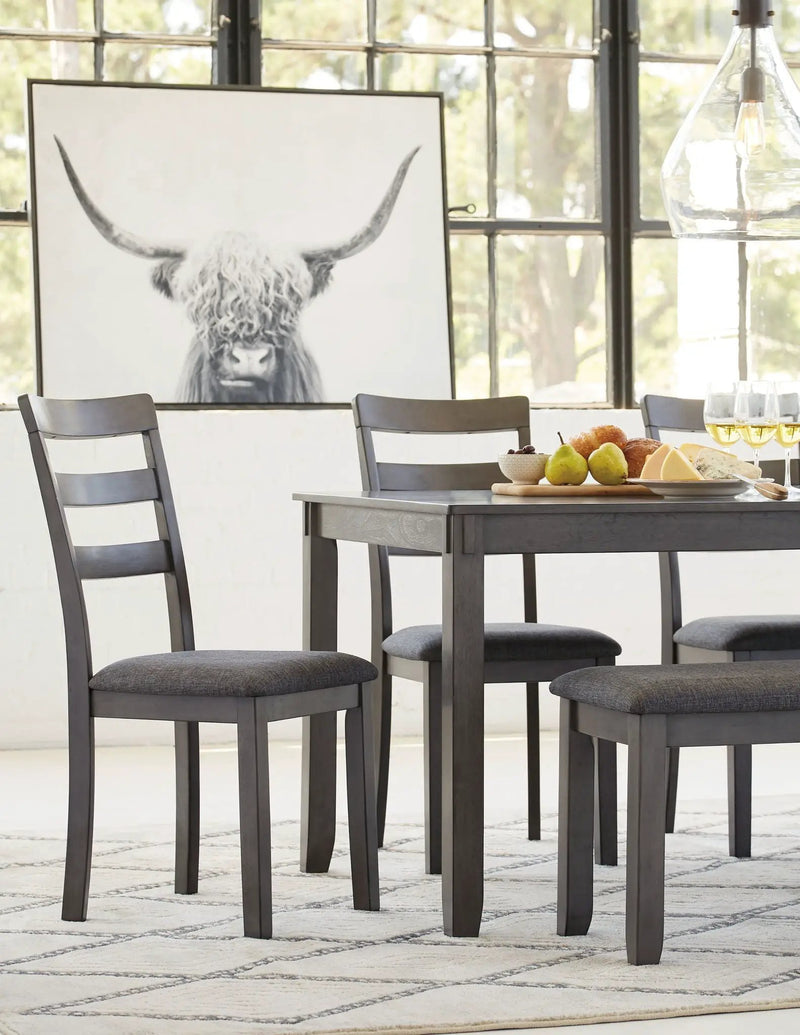 Bridson - RECT DRM Table Set (Set of 6) - Gray by Unique Piece Furniture