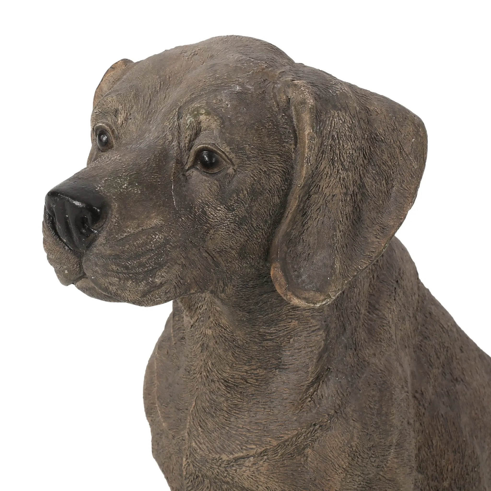 MGO Dog Decor Outdoor Dog Statue - Dark Brown by HouseOfZazla