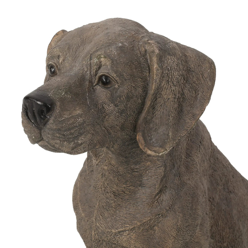 MGO Dog Decor Outdoor Dog Statue - Dark Brown by HouseOfZazla