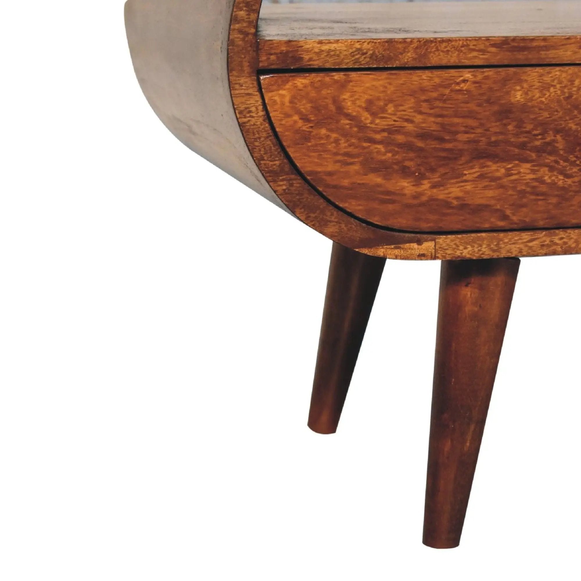 Solid Wood Circular TV Stand by HouseOfZazla