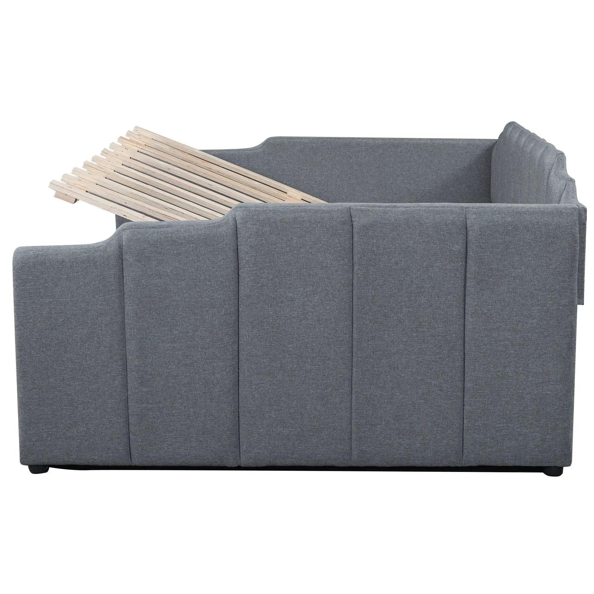 Modern Upholstered Daybed With Underneath Storage by HouseOfZazla