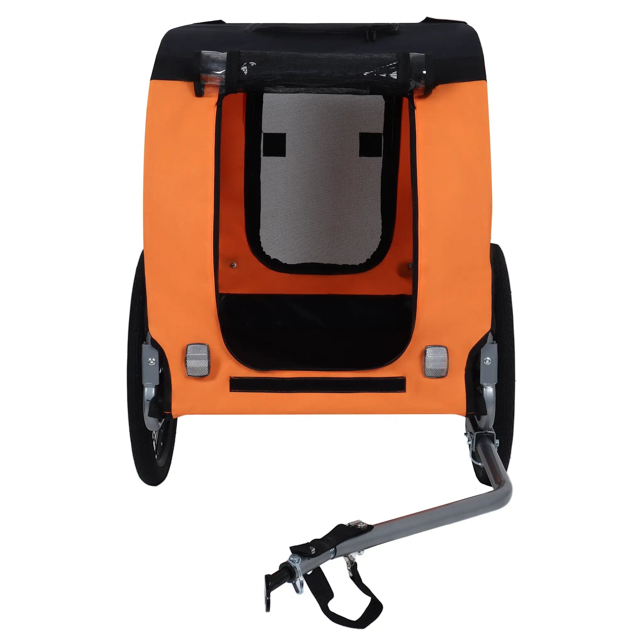 Large Folding Bike Trailer for Dogs – 66Lb Capacity All-Terrain Pet Carrier by HouseOfZazla