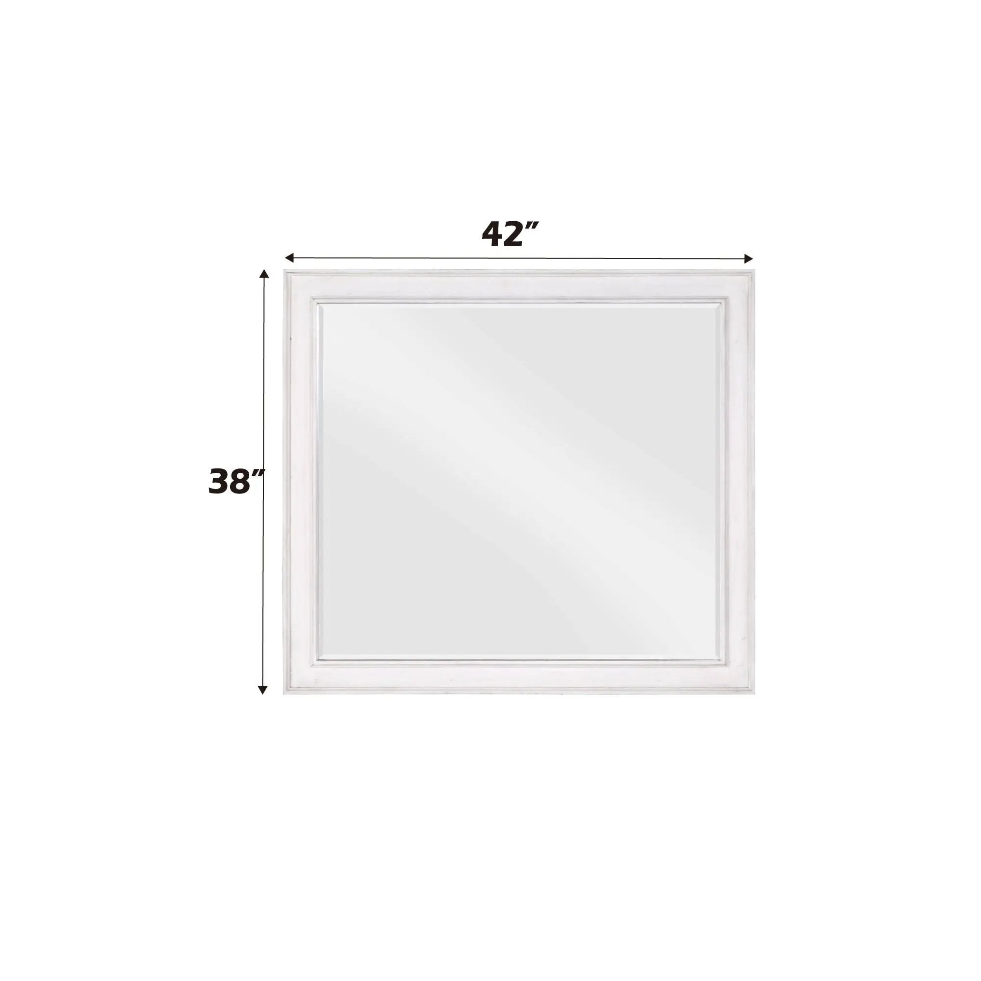 Katia - Weathered Mirror - White by Unique Piece Furniture