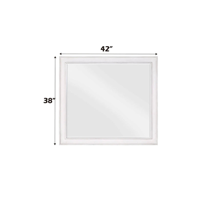 Katia - Weathered Mirror - White by Unique Piece Furniture