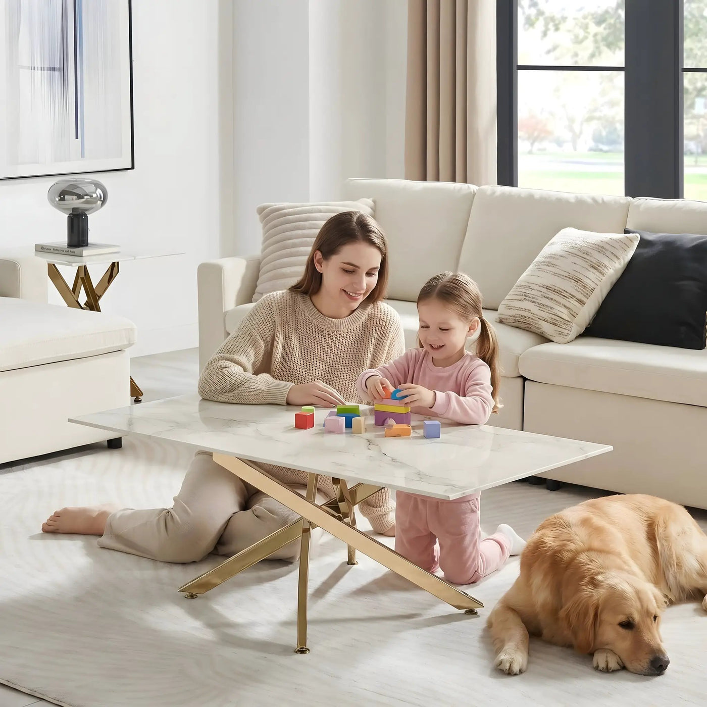 Faux Marble Tables by HouseOfZazla