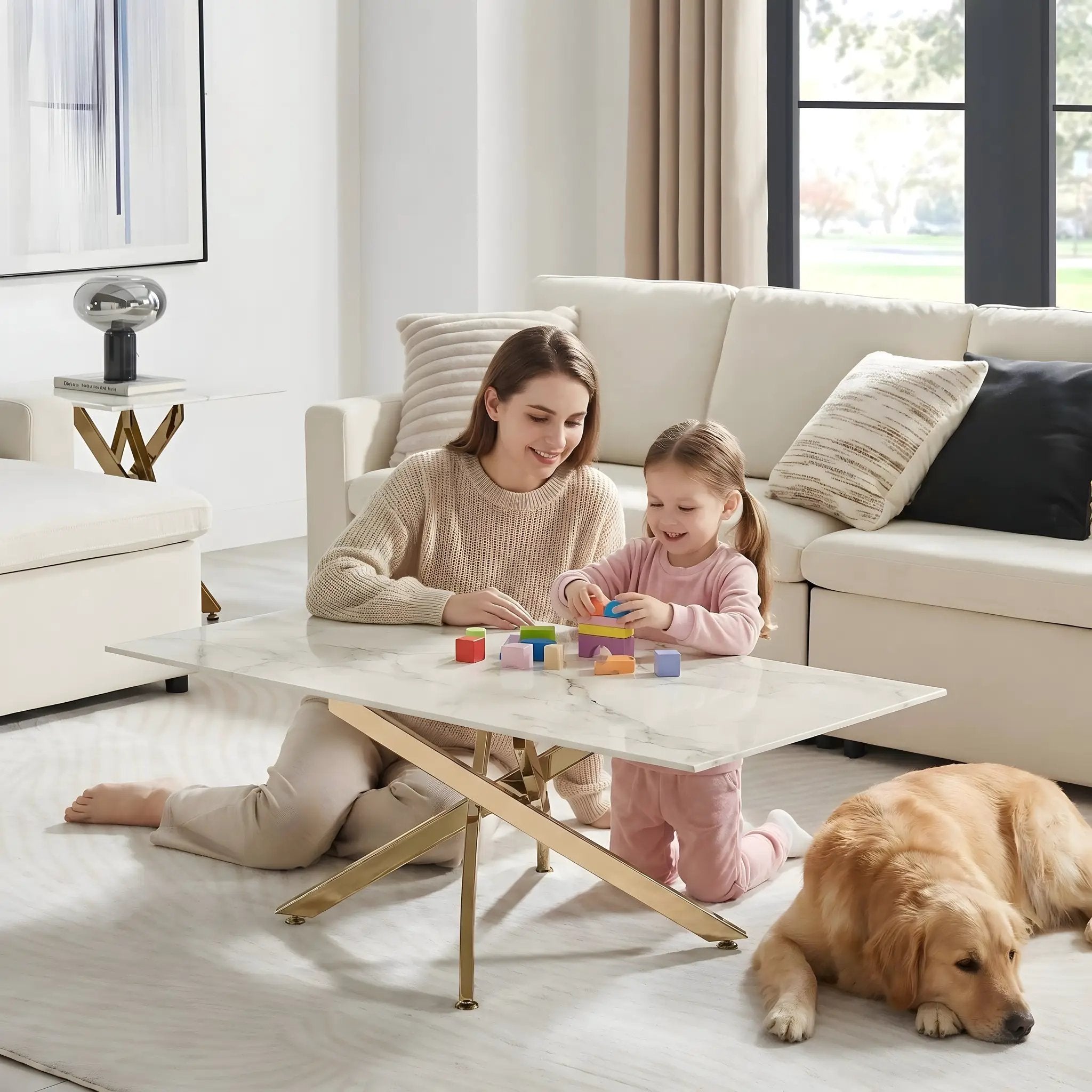 Faux Marble Tables by HouseOfZazla