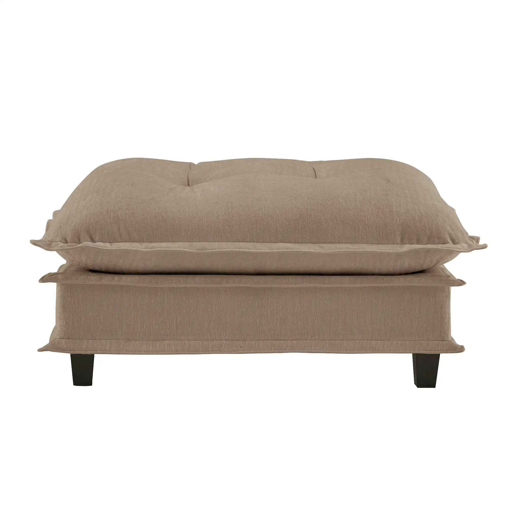 73 Ottoman Chenille - Light Coffee by HouseOfZazla