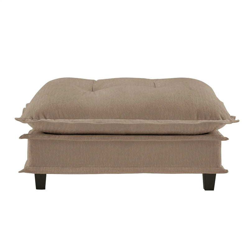 73 Ottoman Chenille - Light Coffee by HouseOfZazla