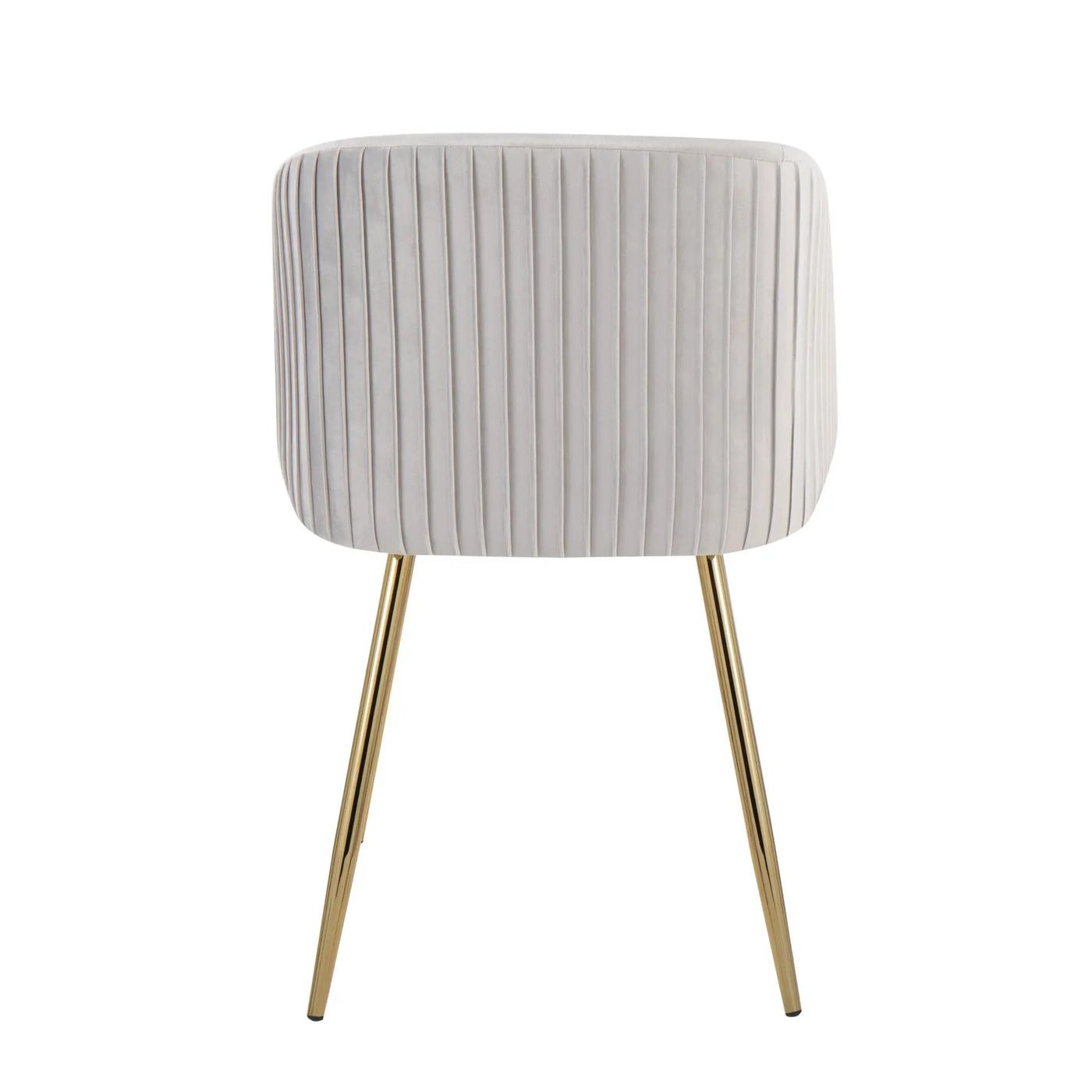 Fran - Pleated Waves Contemporary Chair (Set of 2) by HouseOfZazla