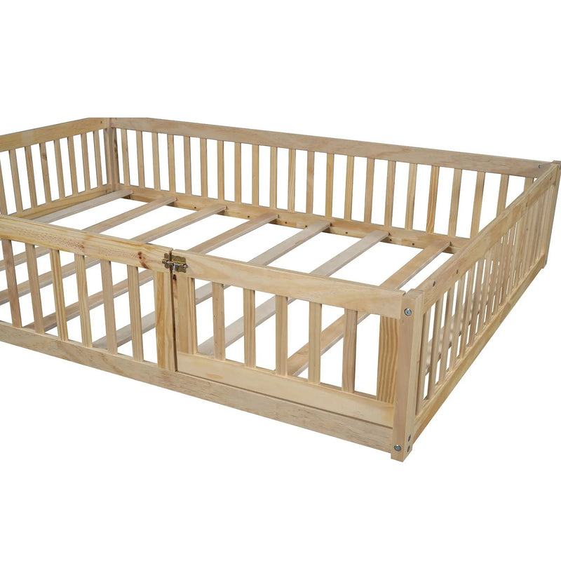 House Platform Bed With Guardrail by Unique Piece Furniture