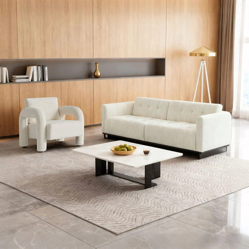 Modern Velvet Fabric Accent Chair by HouseOfZazla