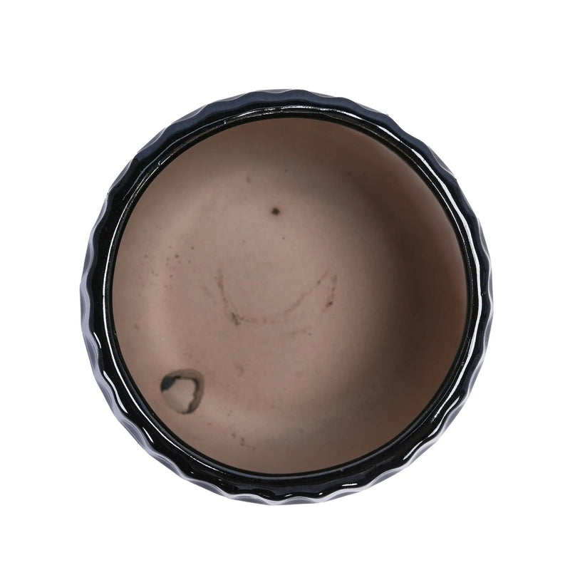 Handmade Ceramic Flower Pot with Groove Pattern by HouseOfZazla