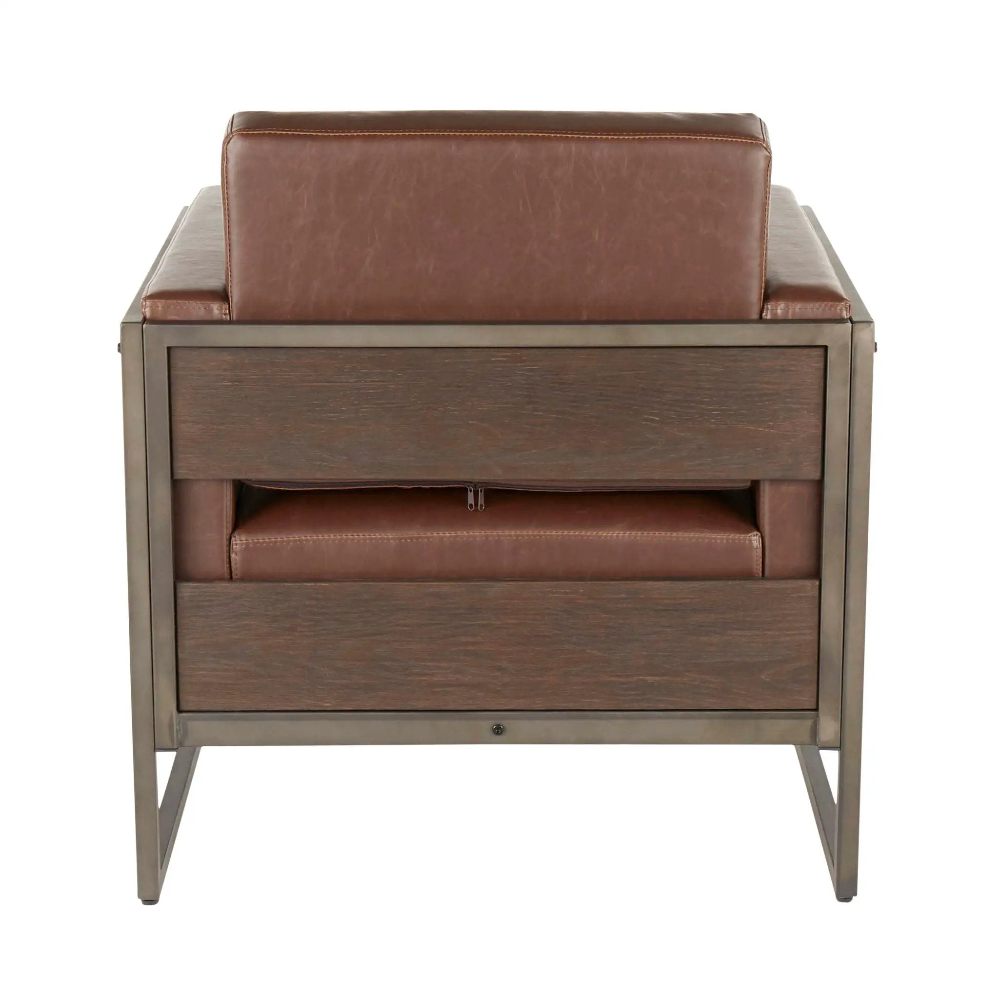 Drift - Industrial Lounge Chair - Espresso by Unique Piece Furniture