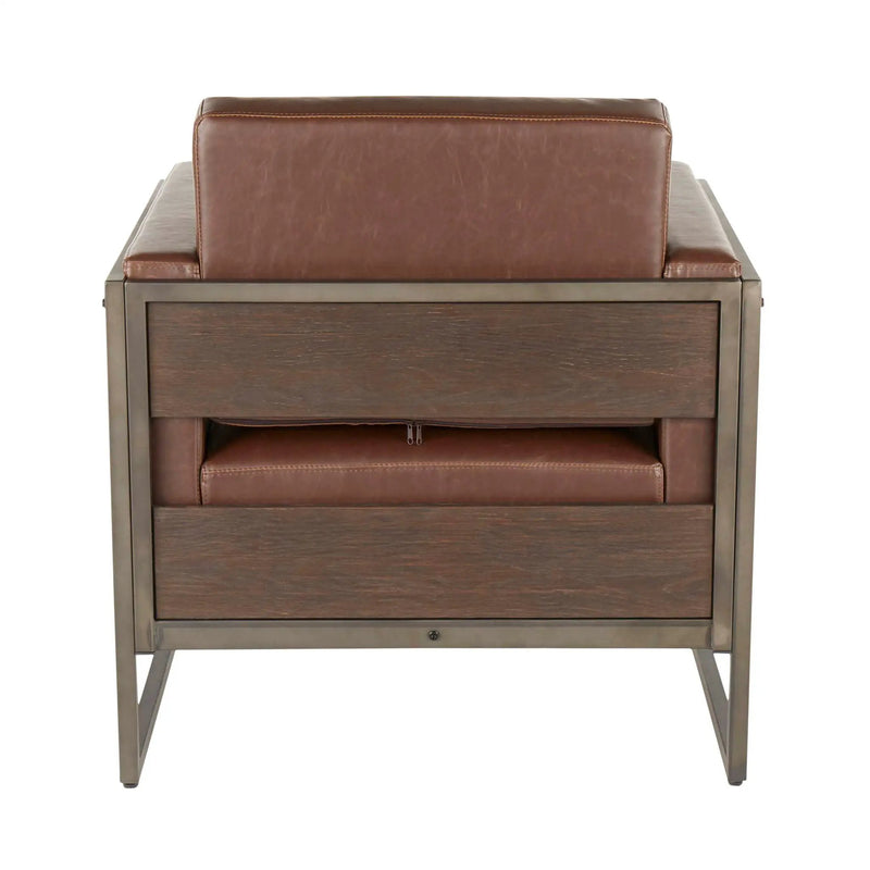 Drift - Industrial Lounge Chair - Espresso by HouseOfZazla