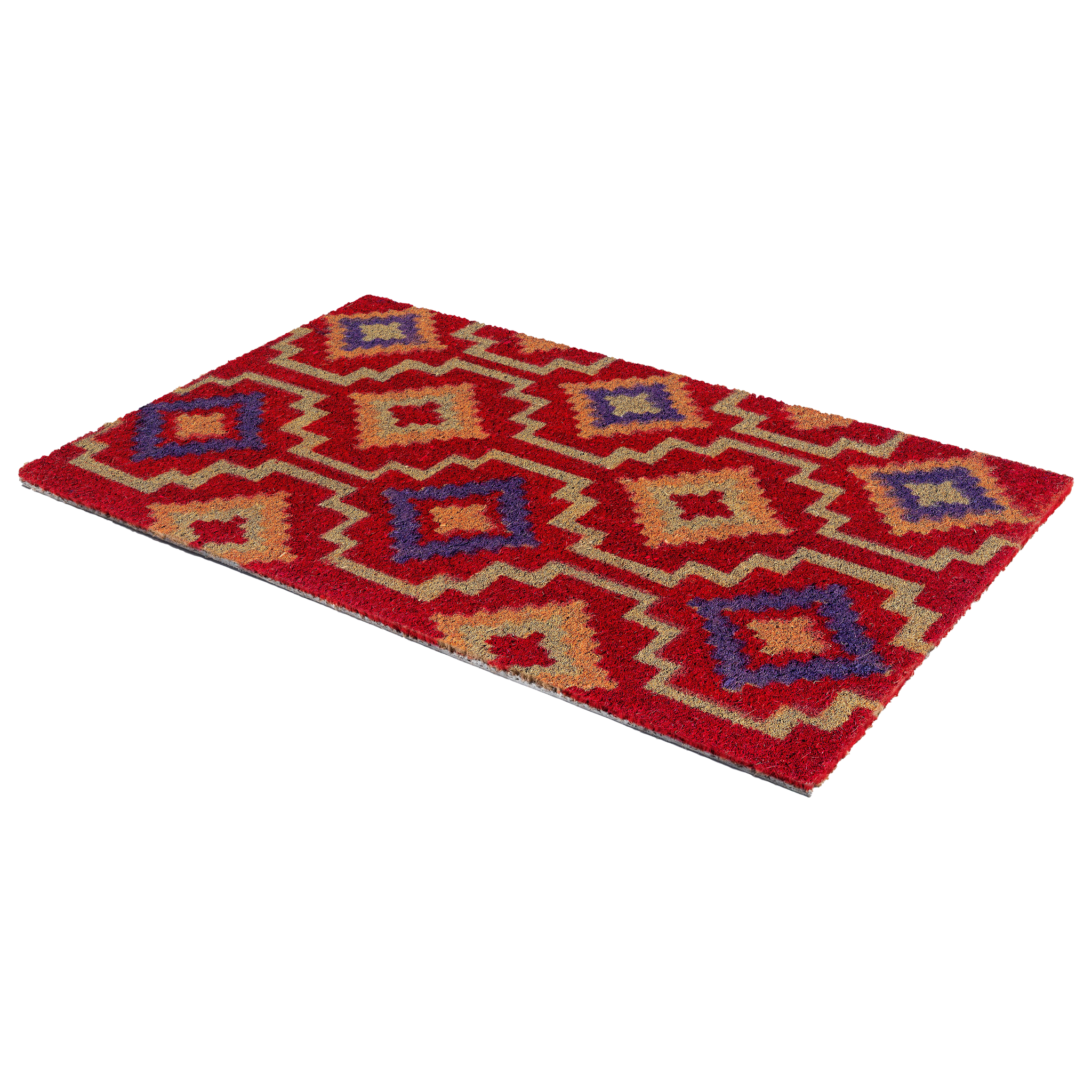Lhasa Kilim - Red Coir Doormat by Fab Habitat