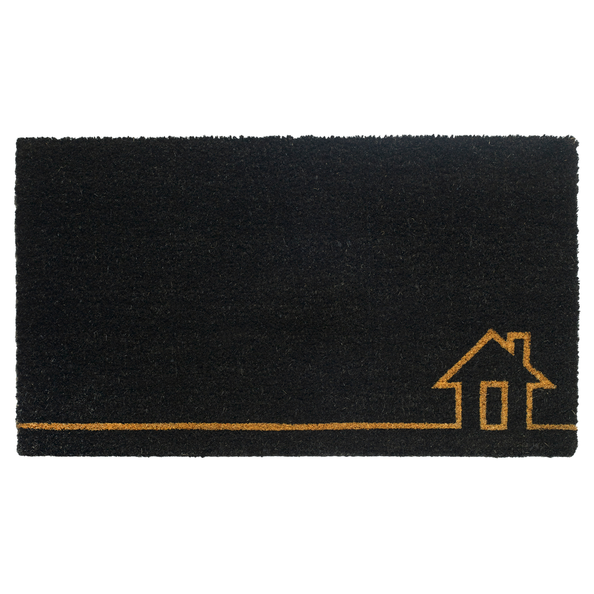 Home View - Black Coir Doormat, photo 2 of 12