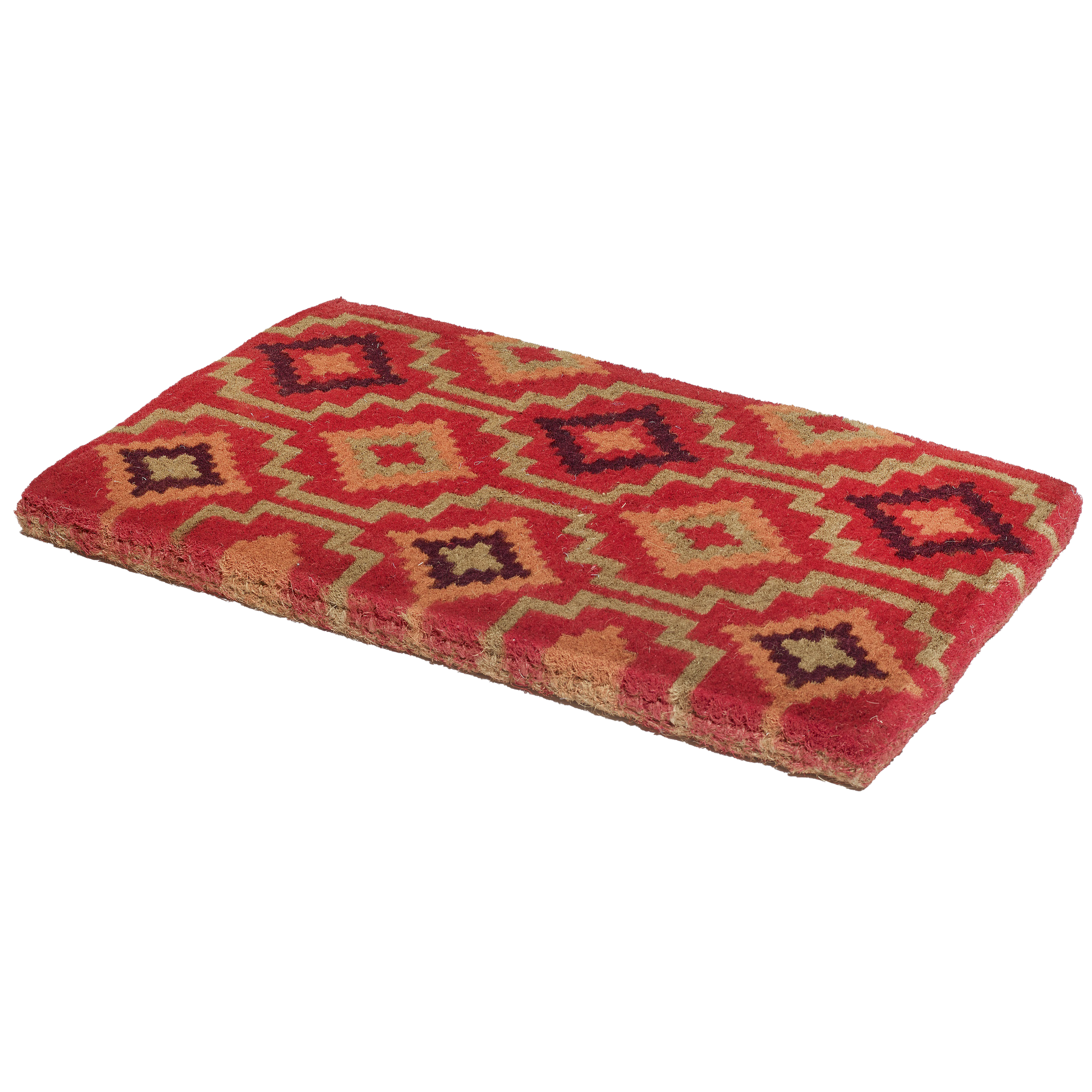 Lhasa Kilim - Red Coir Doormat by Fab Habitat