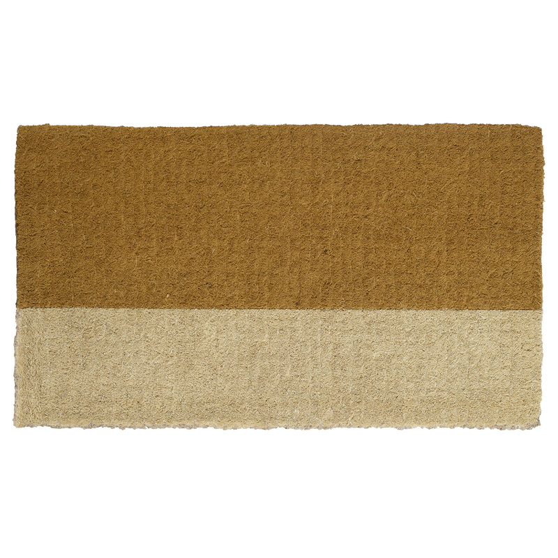 Ivory Belt Doormat (18" x 30" Thick) Handwoven Durable by Fab Habitat