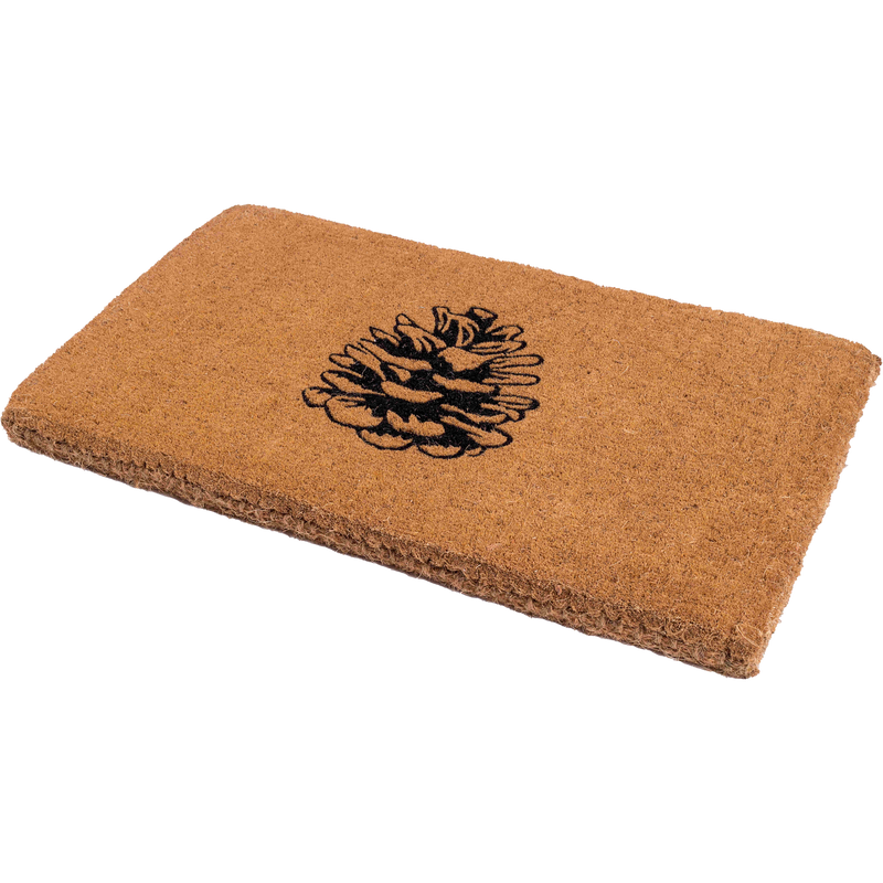 Nature Lover Pine Cone Coir Doormat by Fab Habitat