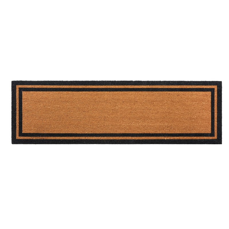 Double Black Border Coir Doormat by Fab Habitat