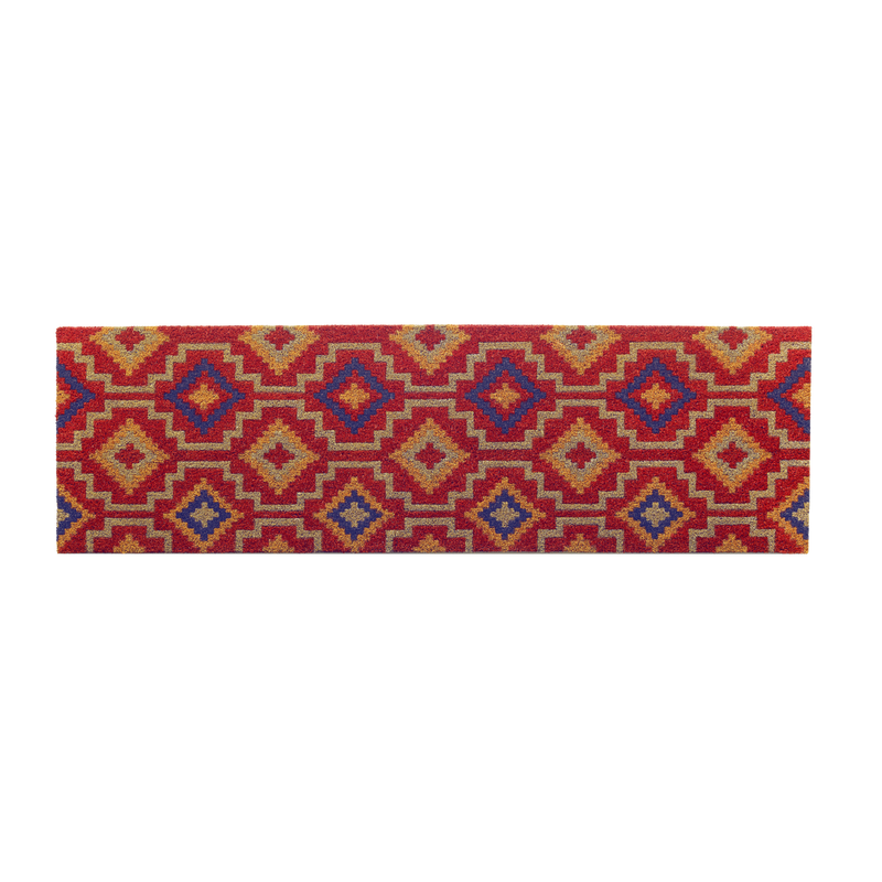 Lhasa Kilim - Red Coir Doormat by Fab Habitat