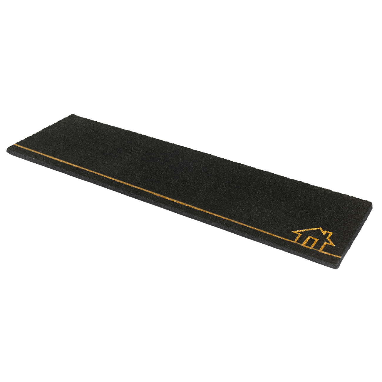 Home View - Black Coir Doormat by Fab Habitat