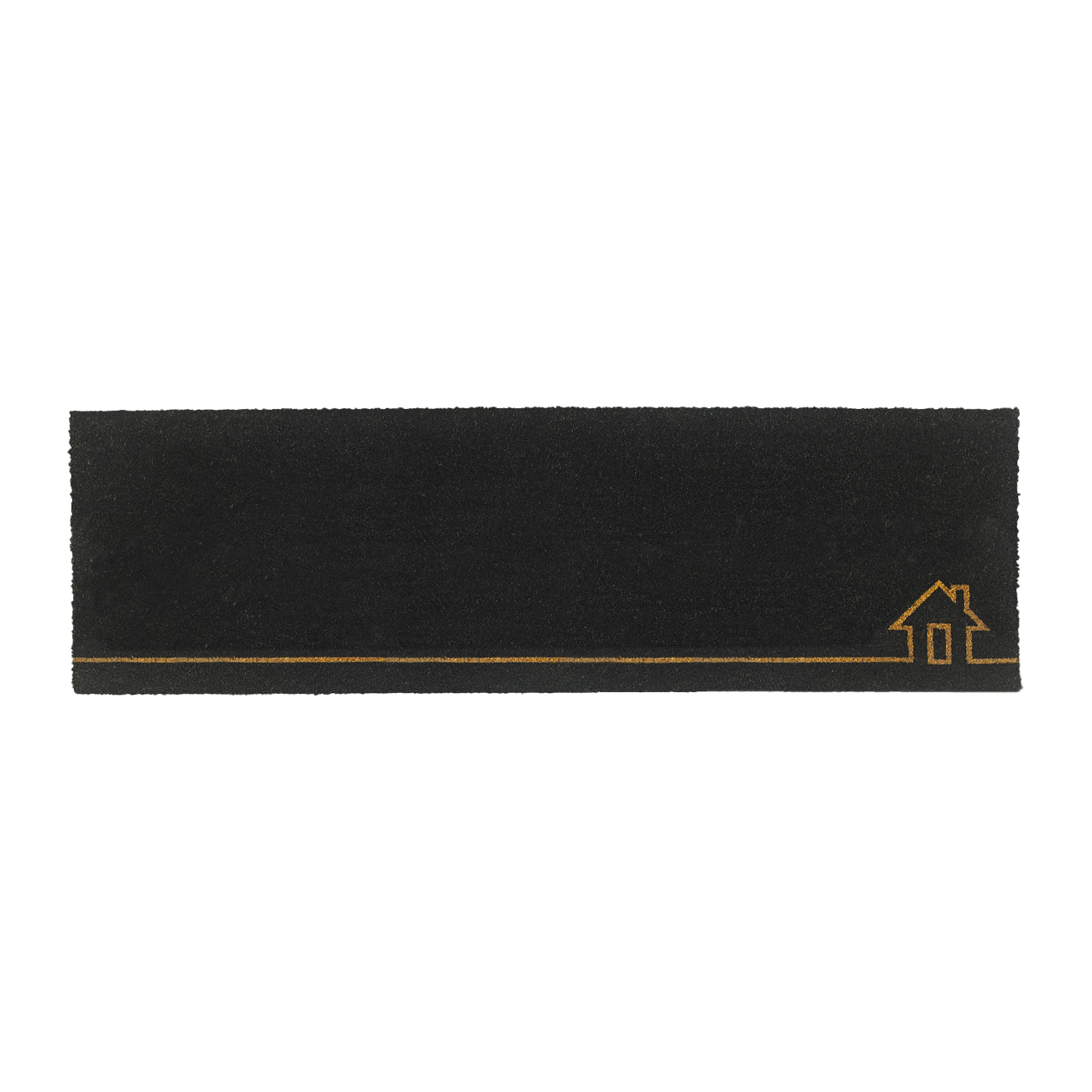Home View - Black Coir Doormat by Fab Habitat