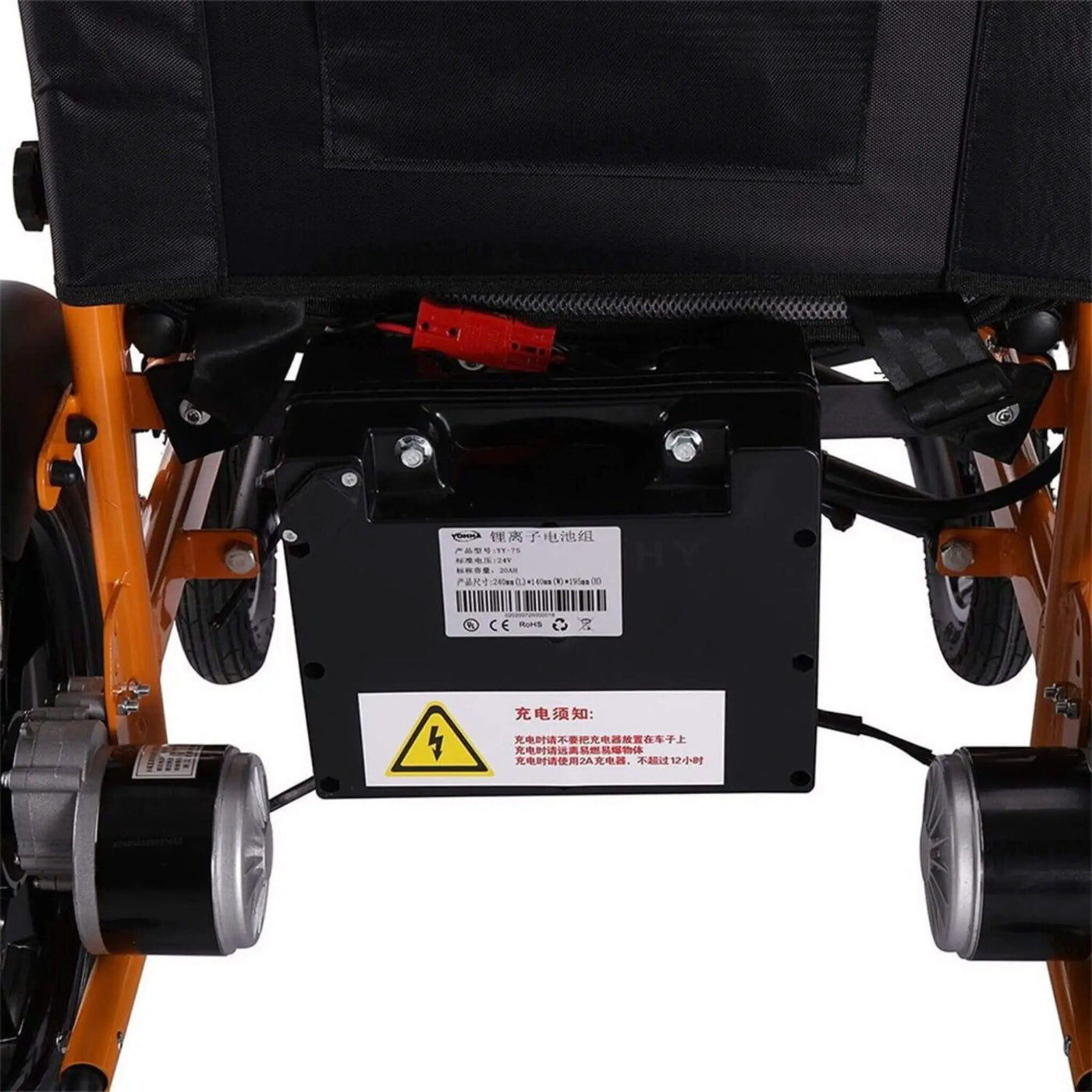 18-Inch Heavy-Duty 500W Electric Mobility Power Wheelchair, 265LBS (SAK74295) by SAKSBY WHOLESALE