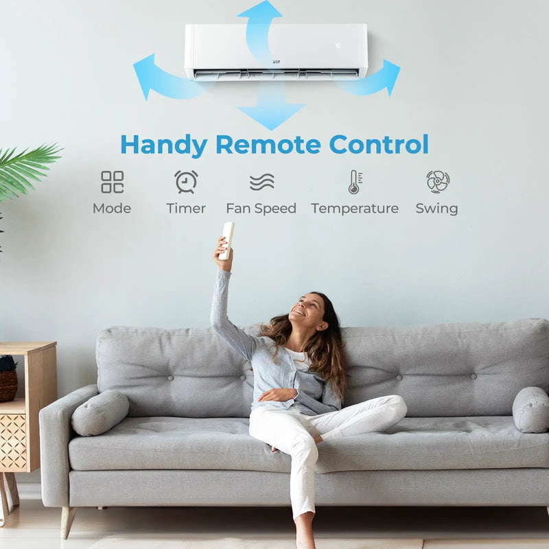 18000 BTU 2 Zone 22 SEER2 Mini Split AC with Heat Pump by DirectDeals
