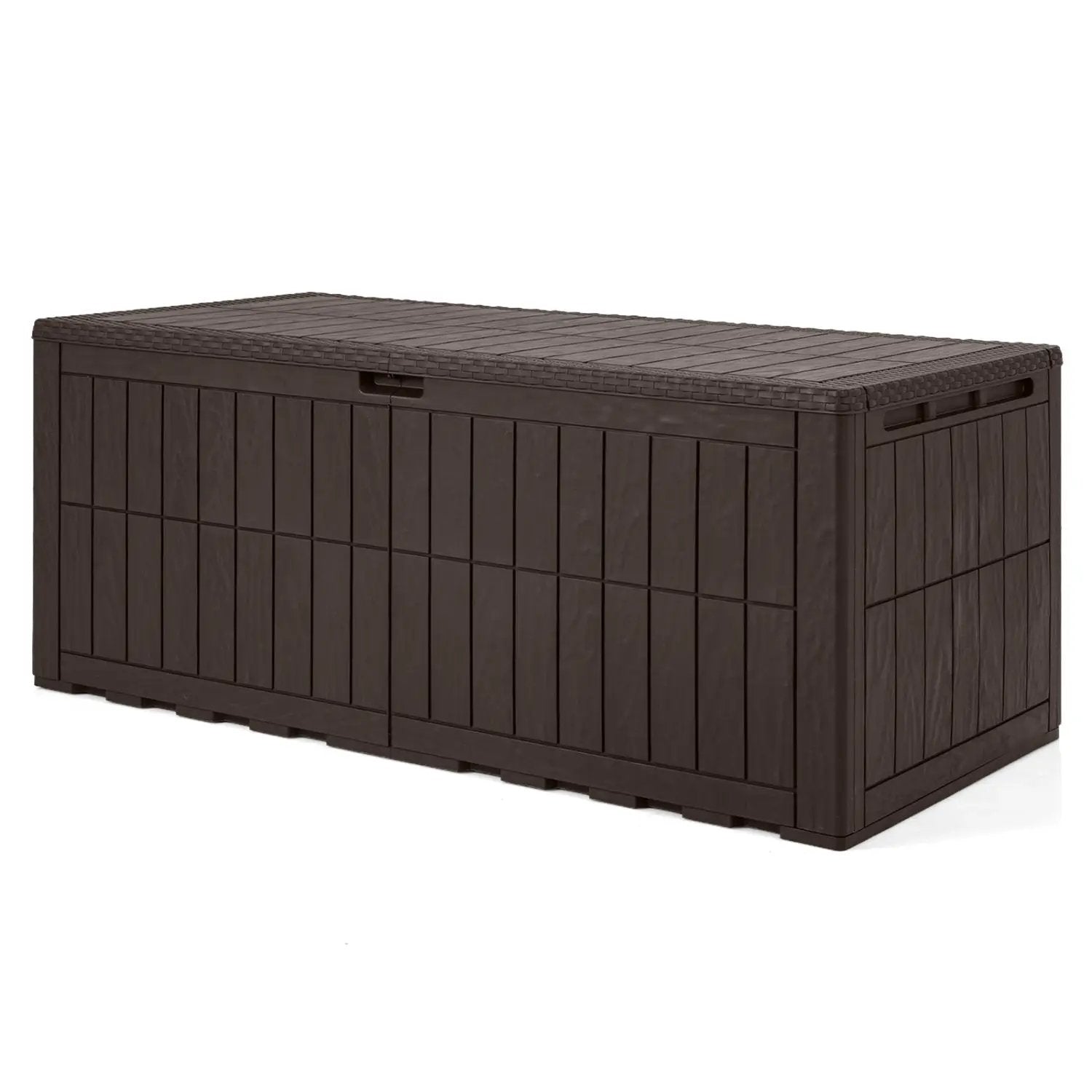 180 Gal Outdoor Deck Box All-Weather Lockable Storage Bin with Lid and Handles by DirectDeals