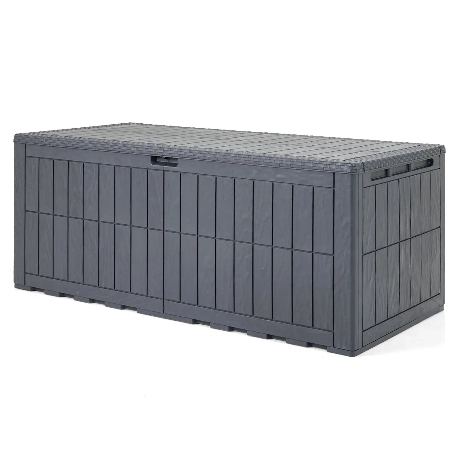 180 Gal Outdoor Deck Box All-Weather Lockable Storage Bin with Lid and Handles by DirectDeals